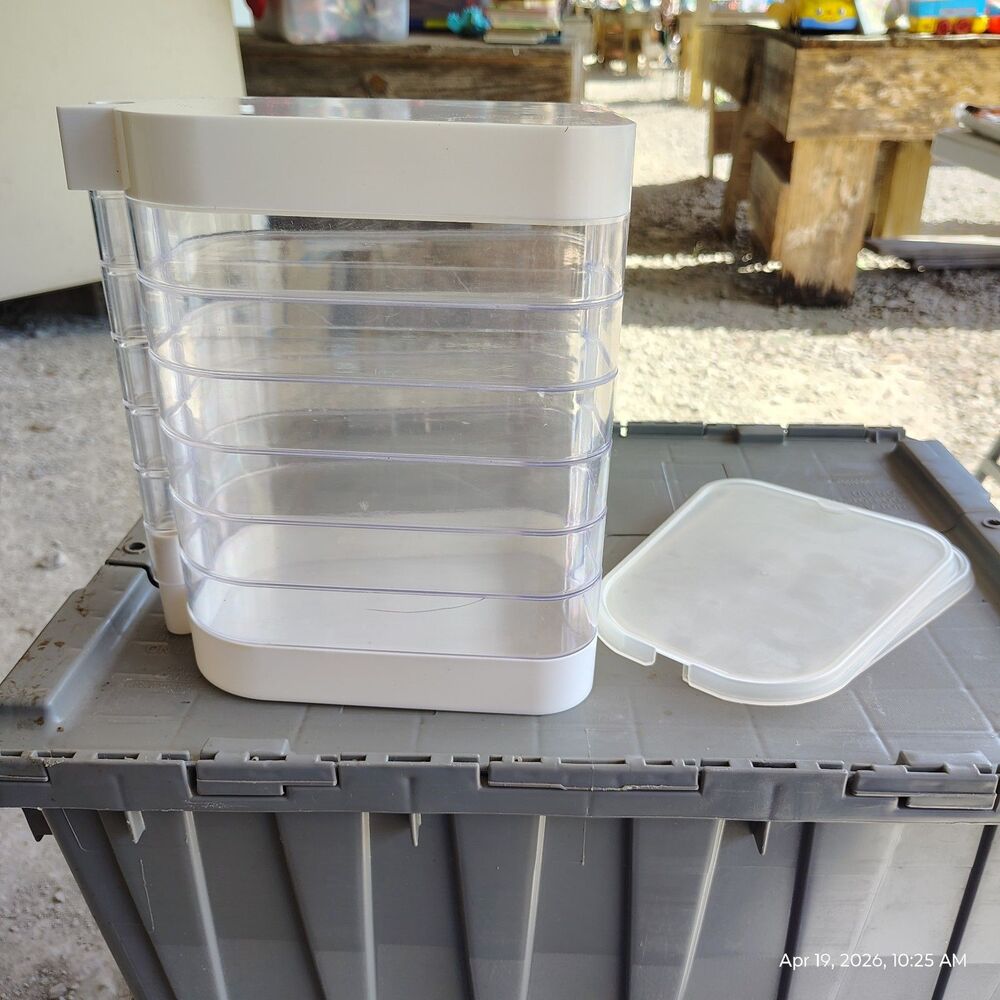 Stackable Food Storage Container Set Multi Tier Organizer w/ Lids (See Notes)